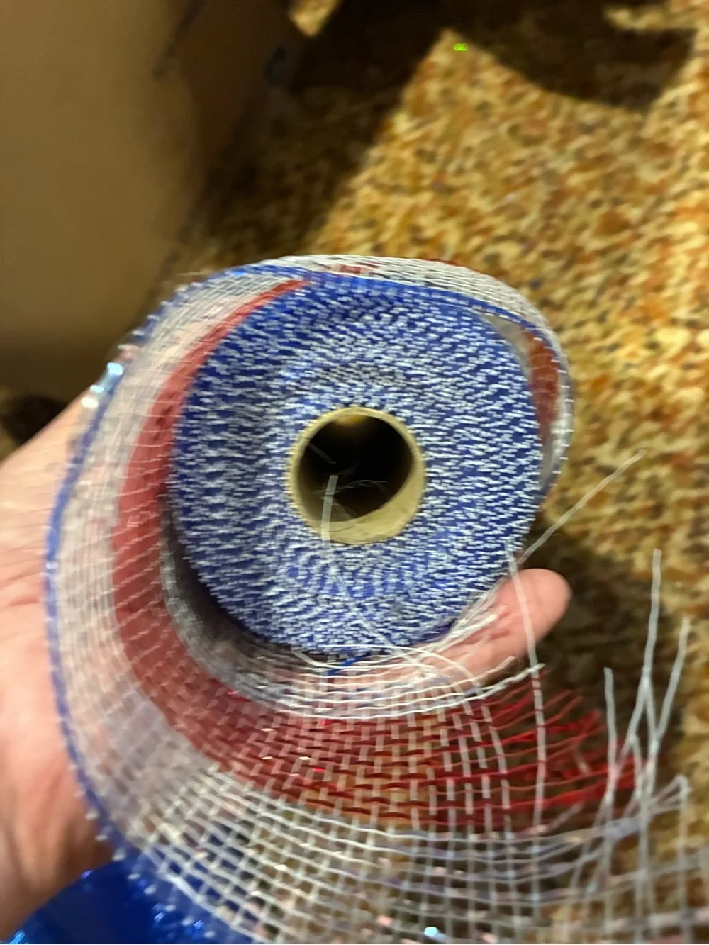Royal Blue Decorative Mesh Roll for Parties and Crafts